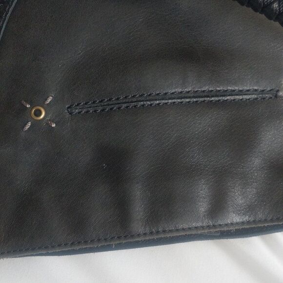 The Sak Indio SmokyBlack Leather Hobo Shoulder Bag - Picture 6 of 16